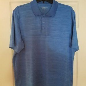 Mens Croft & Barrow Polo Shirt Size Large - Blue
